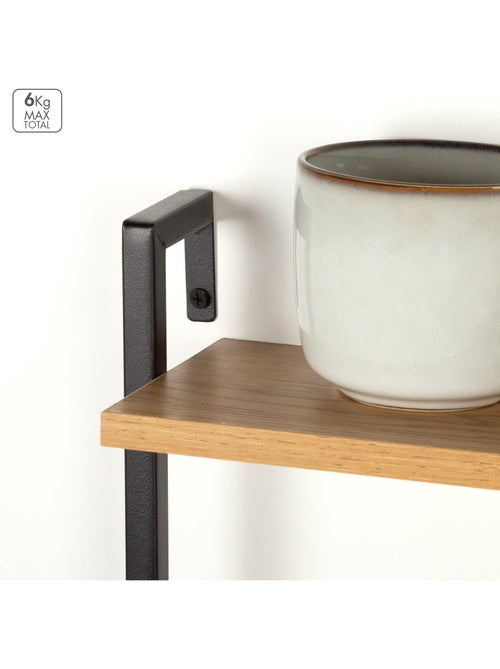 Max home estantes de parede em madeira 3 prateleiras 40x12x55 cm - Kiabi