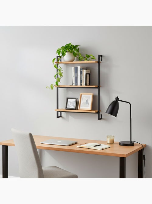 Max home estantes de parede em madeira 3 prateleiras 40x12x55 cm - Kiabi