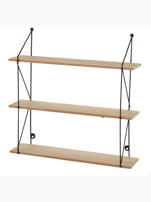 Max home estantes de parede em madeira 3 prateleiras 50x12x49 cm - Kiabi