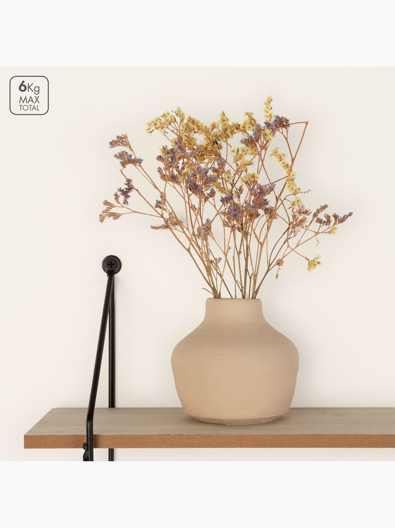 Max home estantes de parede em madeira 3 prateleiras 50x12x49 cm Madeira natural - Kiabi