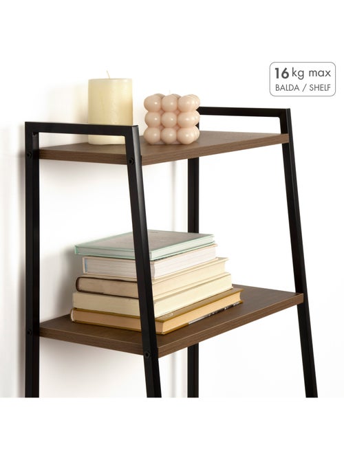 Max home estantes fixas de madeira em escada 4 prateleiras 43x30x90 cm - Kiabi