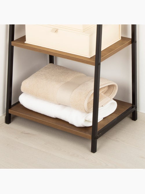 Max home estantes fixas de madeira em escada 4 prateleiras 43x30x90 cm - Kiabi