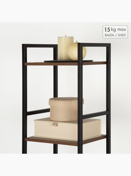 Max home estantes fixas de madeira reforçadas 5 prateleiras 30x24x144 cm - Kiabi