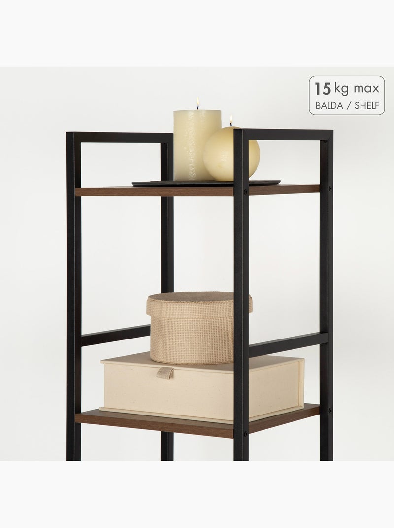 Max home estantes fixas de madeira reforçadas 5 prateleiras 30x24x144 cm Madeira natural - Kiabi