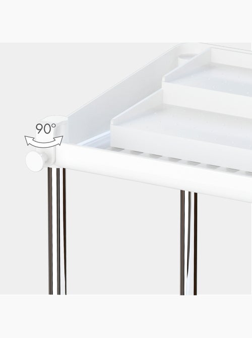 Max home pack 2 prateleiras para especiarias de altura dupla com tabuleiro extraível - Kiabi
