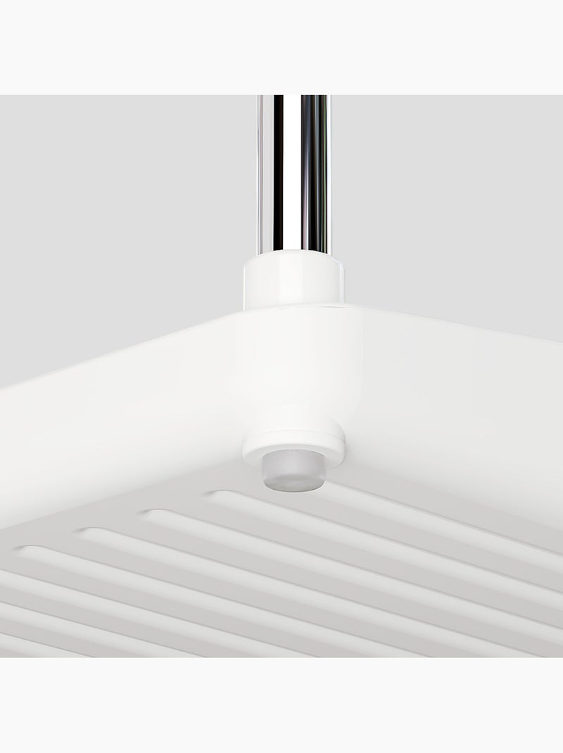 Max home pack 2 prateleiras para especiarias de altura dupla com tabuleiro extraível Branco - Kiabi