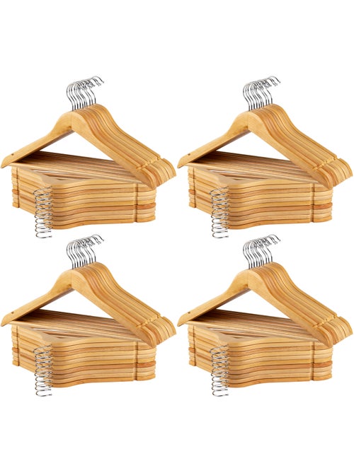 Max home pack 80 cabides de madeira cor natural - Kiabi