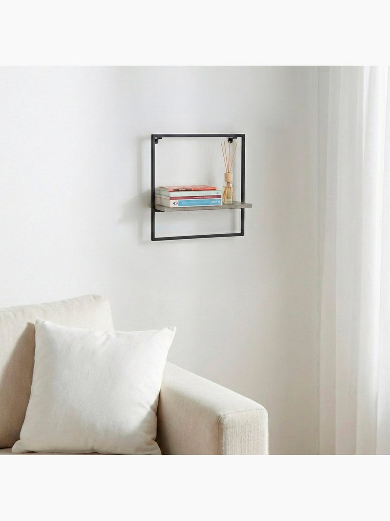 Max home prateleira de parede com efeito de cimento 35x12x35 cm Madeira natural - Kiabi