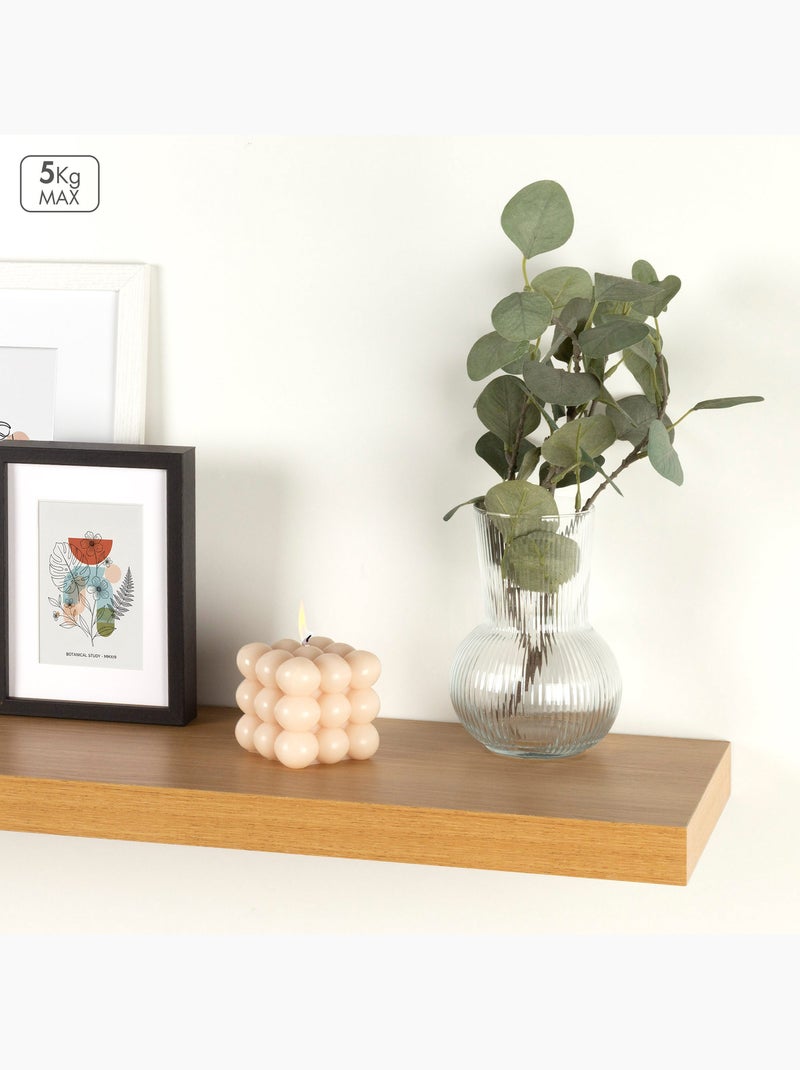 Max home prateleira de parede em madeira 100x23x4 cm Madeira natural - Kiabi