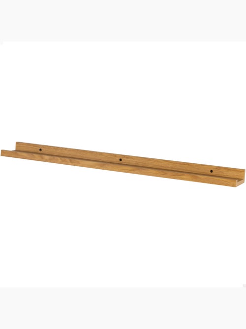 Max home prateleira de parede em madeira com rebordo 120x10x4 cm - Kiabi