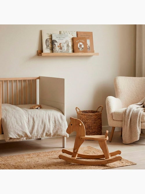 Max home prateleira de parede em madeira com rebordo 80x10x4 cm - Kiabi