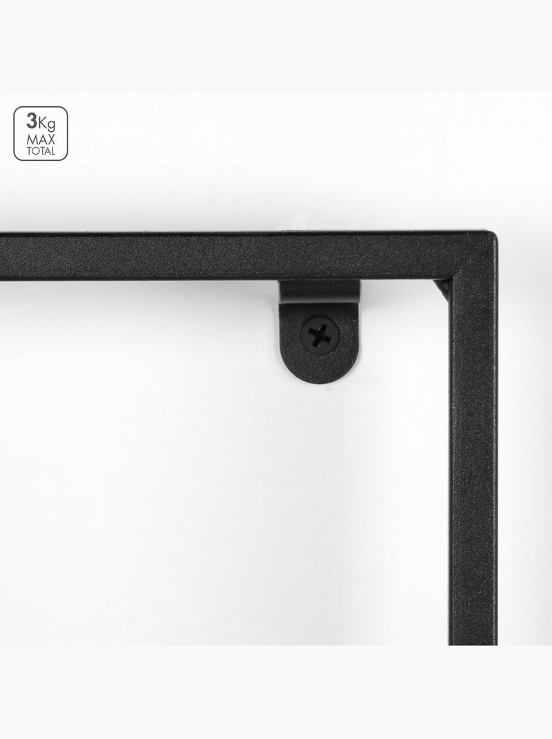 Max home prateleiras de parede em madeira 35x12x35 cm Madeira natural - Kiabi