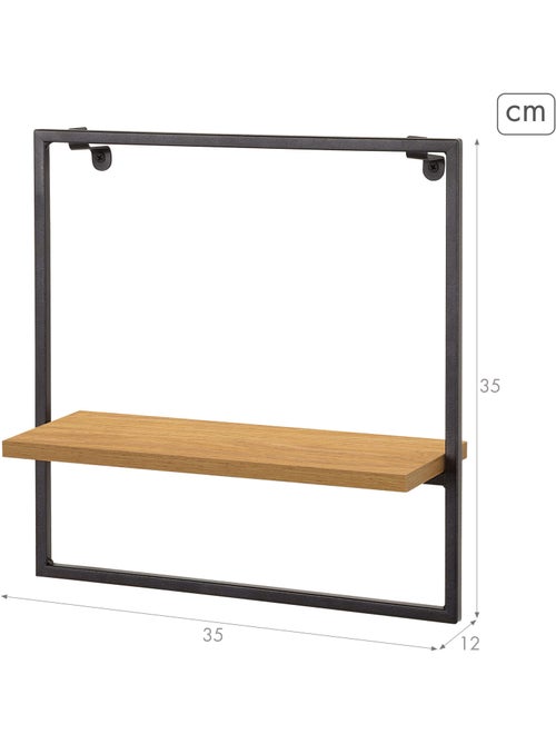 Max home prateleiras de parede em madeira 35x12x35 cm - Kiabi