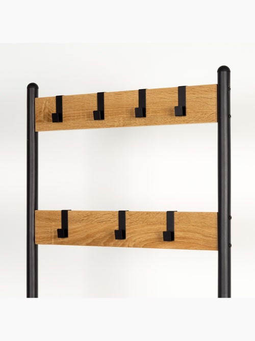 Max home sapateira de entrada em madeira e aço 3 prateleiras metálicas 60x40x175 cm - Kiabi