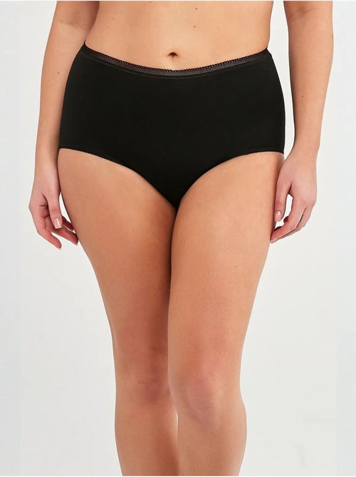 Maxi cueca slip de cintura subida 2 peças penti - Kiabi Maxi cueca slip de cintura subida 2 peças penti - Kiabi