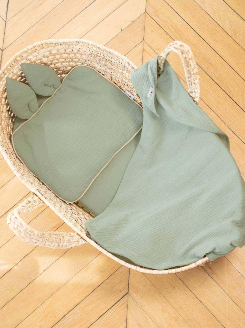 Maxi fralda para bebé em gaze de algodão | sevira kids Bege - Kiabi