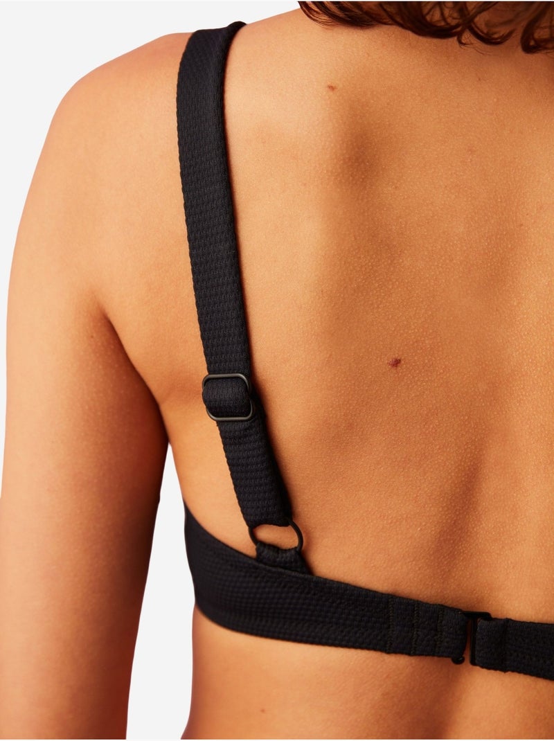 Maya top de biquíni com alças e detalhe de acessório penti Preto - Kiabi
