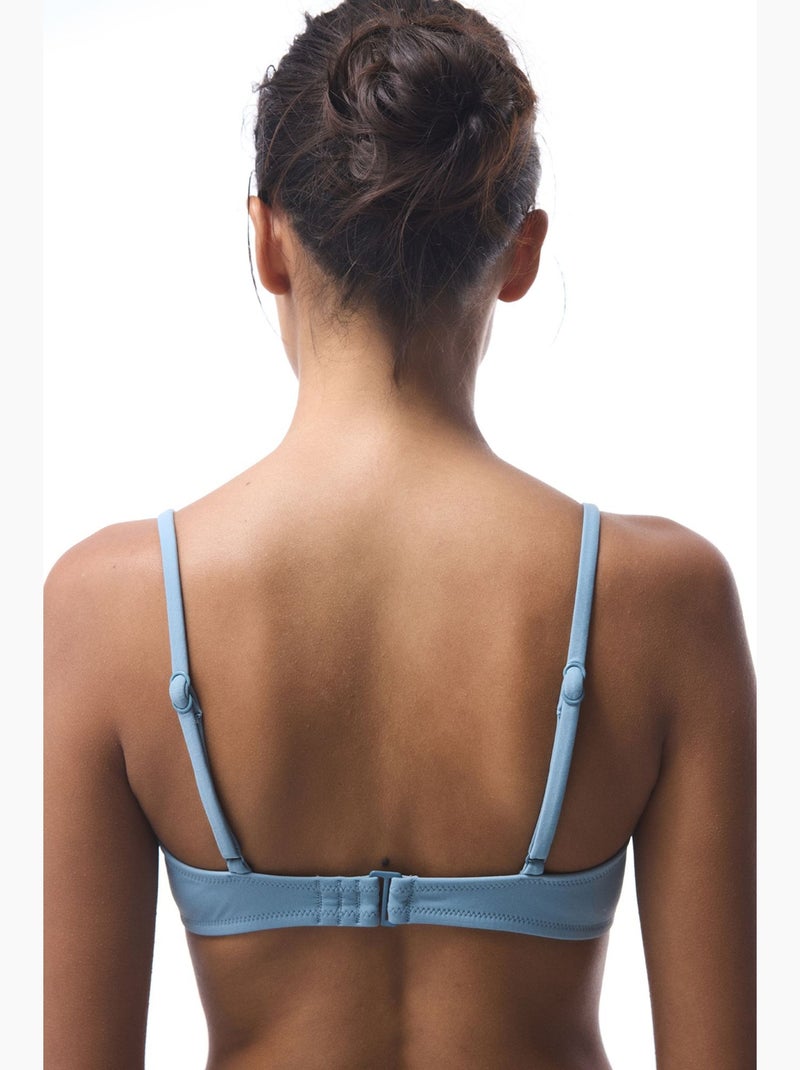 Maya top de biquíni com contas penti Azul-céu - Kiabi