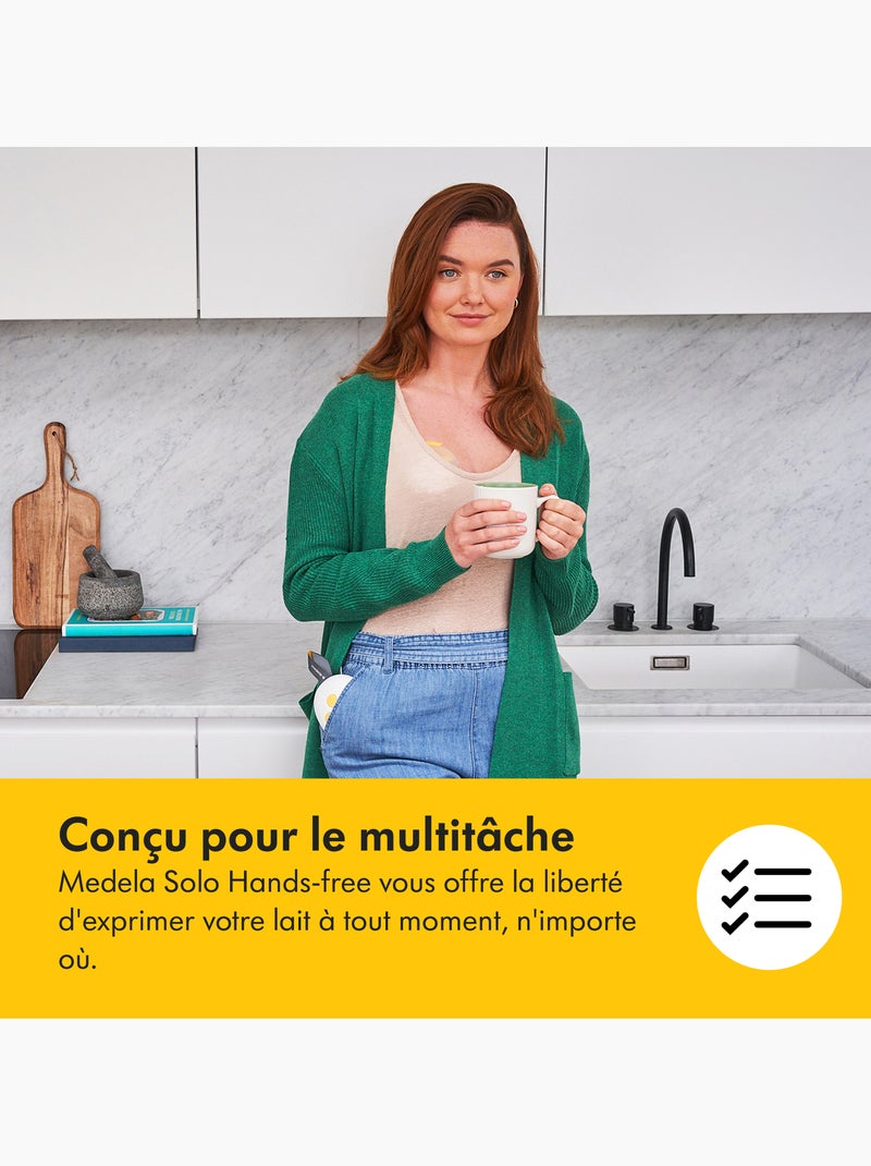 Medela - bomba de leite elétrica simples solo hands-free 24 mm - compacta e intuitiva Transparente - Kiabi