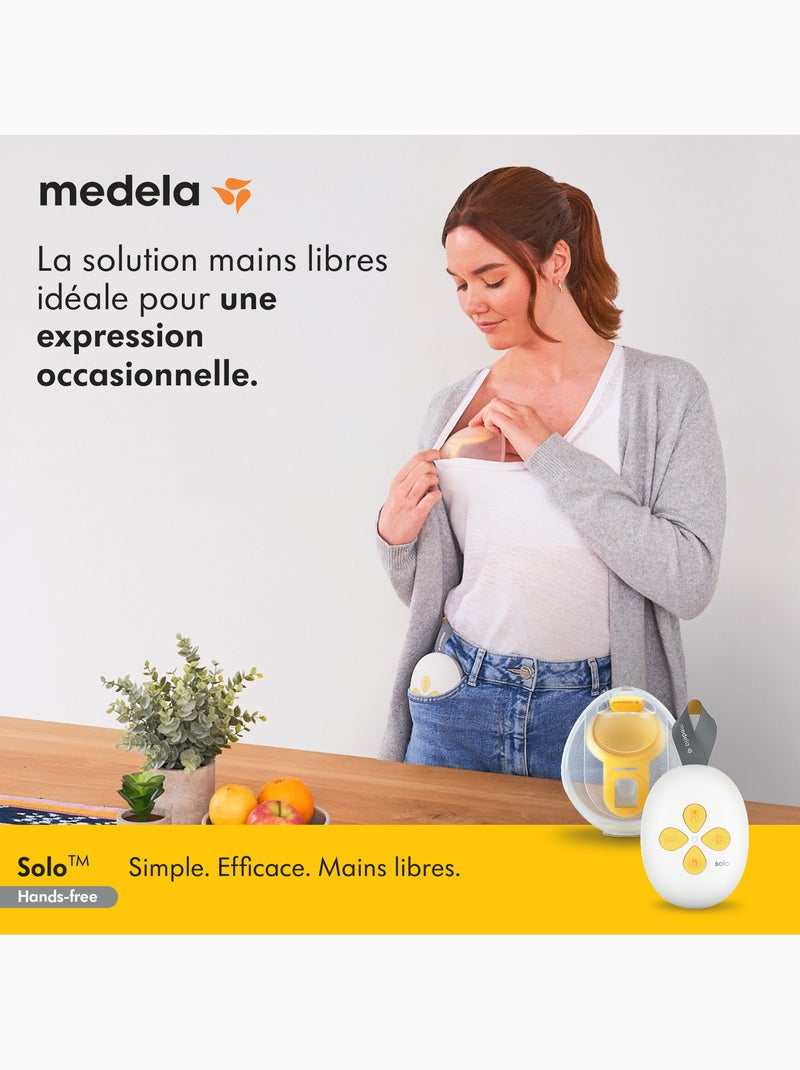 Medela - bomba de leite elétrica simples solo hands-free 24 mm - compacta e intuitiva Transparente - Kiabi