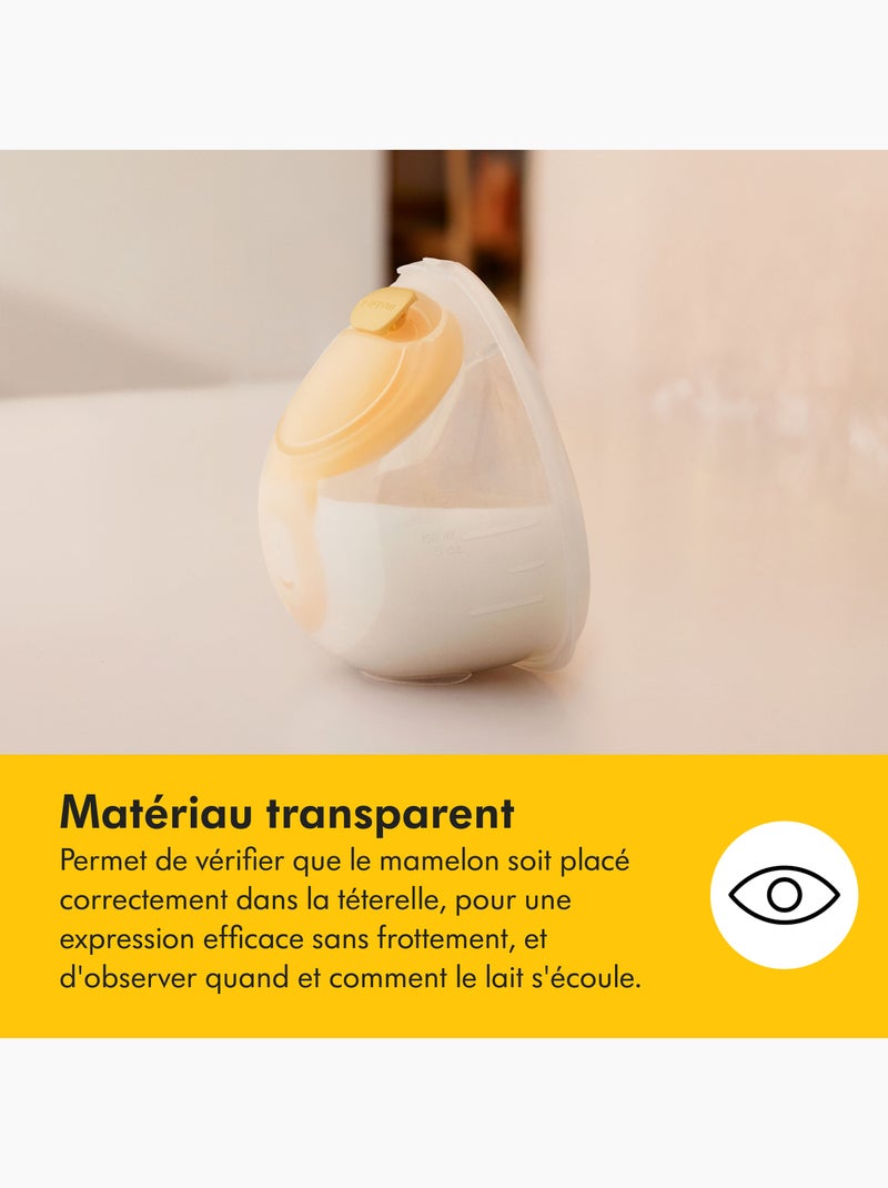 Medela - bomba de leite elétrica simples solo hands-free 24 mm - compacta e intuitiva Transparente - Kiabi