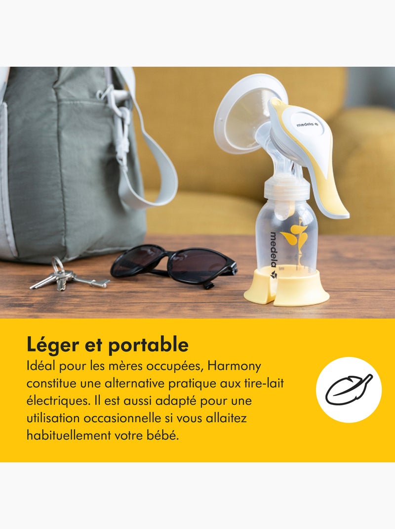 Medela - bomba de leite manual harmony flex™ - ergonômica e leve Transparente - Kiabi