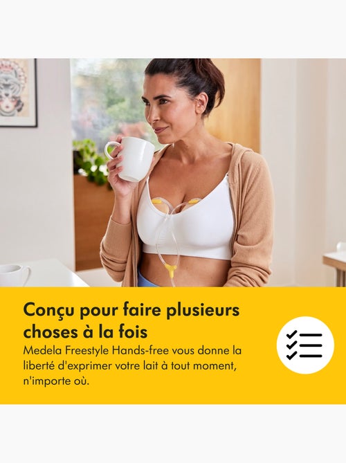 Medela - bomba tira leite eléctrica dupla freestyle hands free 21mm / 24mm - discreta e portátil - Kiabi