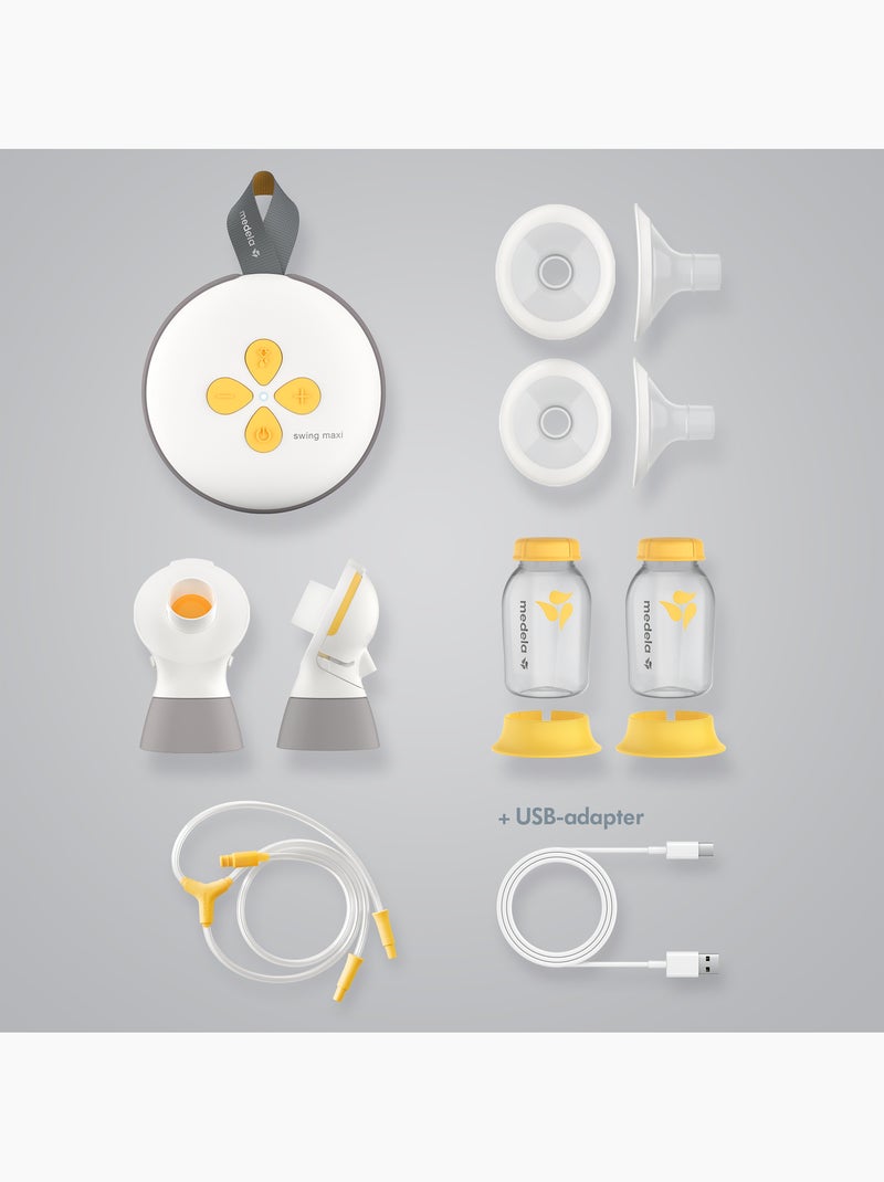 Medela - bomba tira leite eléctrica dupla swing maxi rd 21 mm / 24 mm - bombeamento rápido Transparente - Kiabi