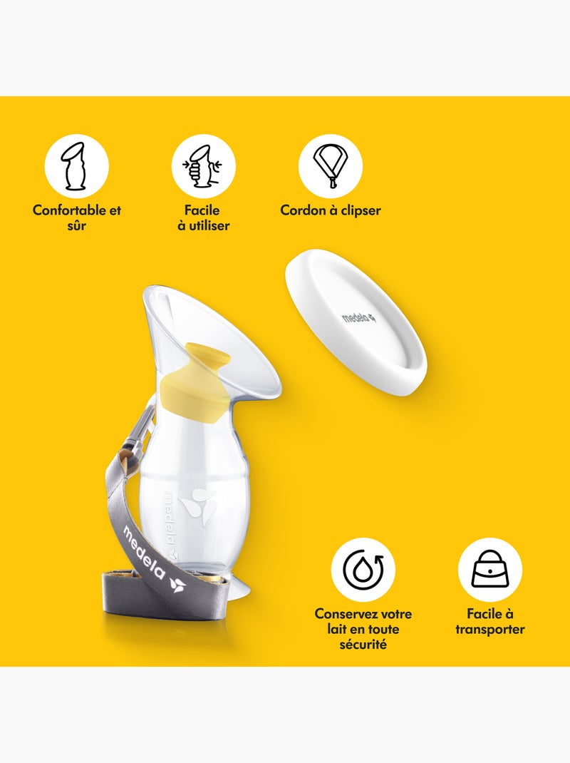 Medela - coletor de leite de silicone - coletor de amamentação Transparente - Kiabi