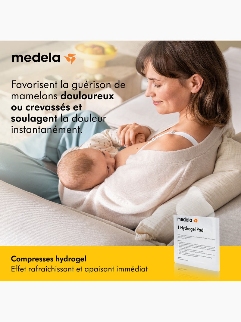 Medela - compressas de hidrogel - conjunto de 4 - alívio imediato Transparente - Kiabi