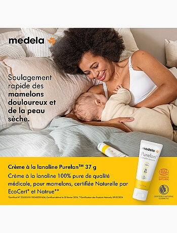 Medela - creme de amamentação com lanolina purelan™ 37 g - alivia e hidrata