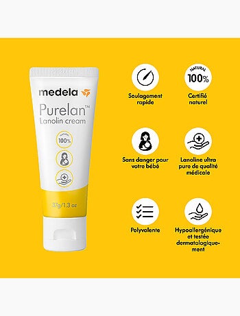 Medela - creme de amamentação com lanolina purelan™ 37 g - alivia e hidrata