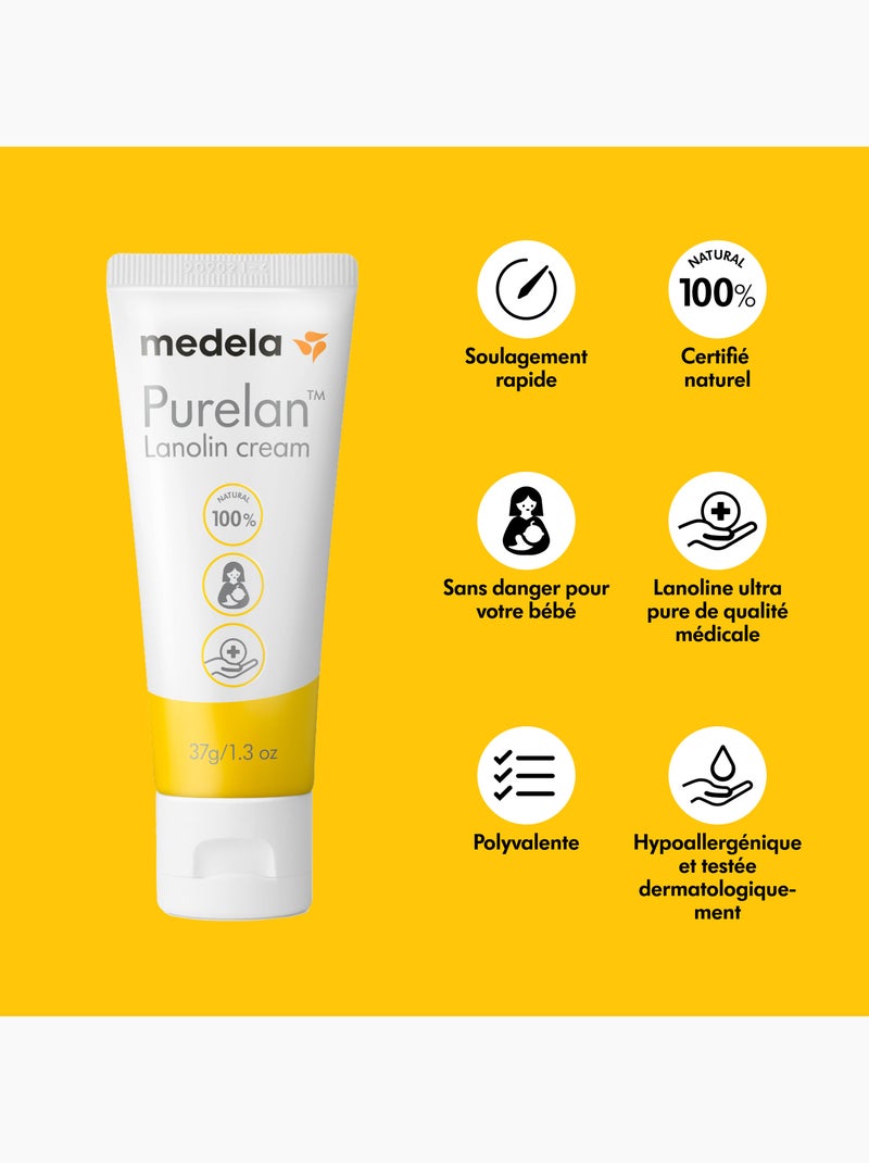 Medela - creme de amamentação com lanolina purelan™ 37 g - alivia e hidrata Transparente - Kiabi