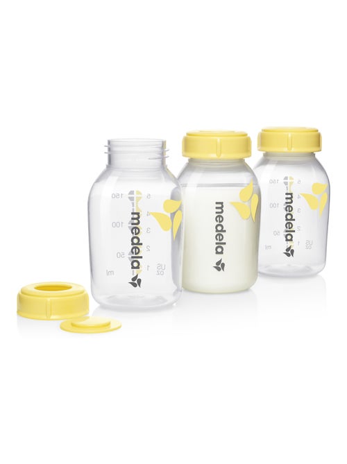 Medela - frascos de recolha 150 ml - conjunto de 3 - conservação de leite materno - Kiabi Medela - frascos de recolha 150 ml - conjunto de 3 - conservação de leite materno - Kiabi