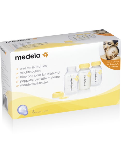 Medela - frascos de recolha 150 ml - conjunto de 3 - conservação de leite materno - Kiabi Medela - frascos de recolha 150 ml - conjunto de 3 - conservação de leite materno - Kiabi