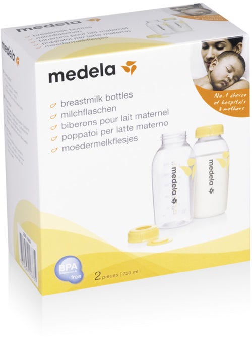 Medela - frascos de recolha 250 ml - conjunto de 2 - conservação de leite materno - Kiabi