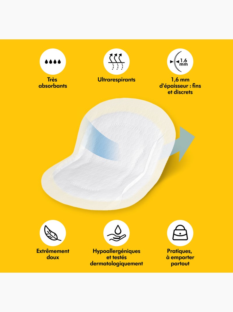Medela - pensos de amamentação ultra respiráveis - conjunto de 60 - absorventes, finos e discretos Transparente - Kiabi