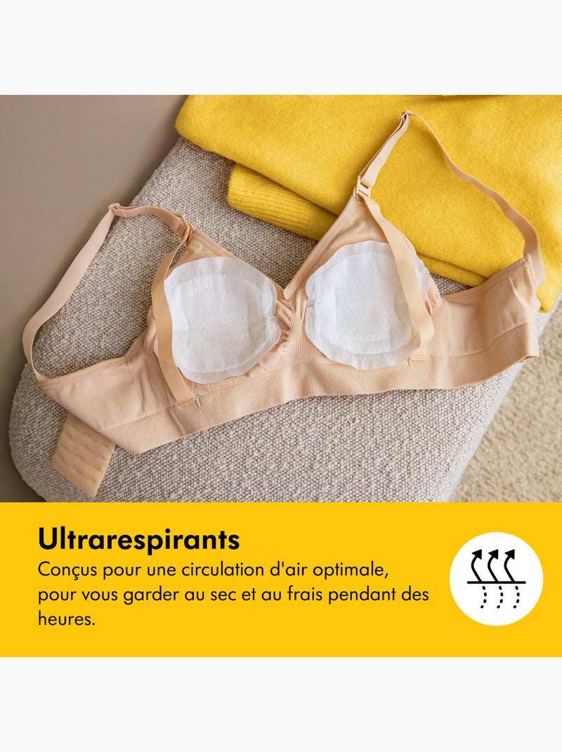 Medela - pensos de amamentação ultra respiráveis - conjunto de 60 - absorventes, finos e discretos Transparente - Kiabi
