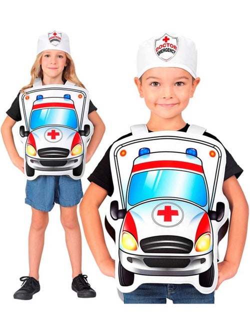 Médico em uniforme de ambulância com chapéu - Kiabi