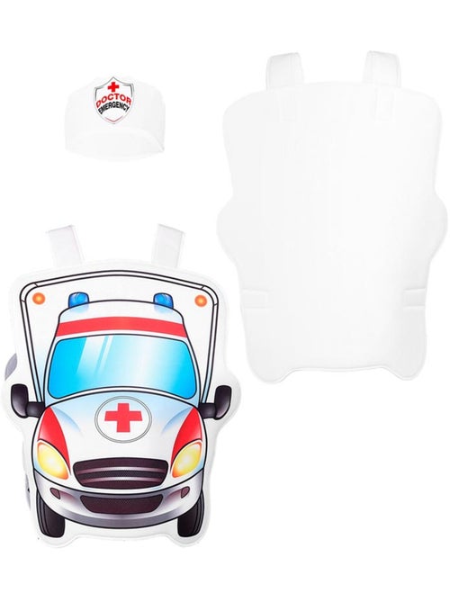 Médico em uniforme de ambulância com chapéu - Kiabi
