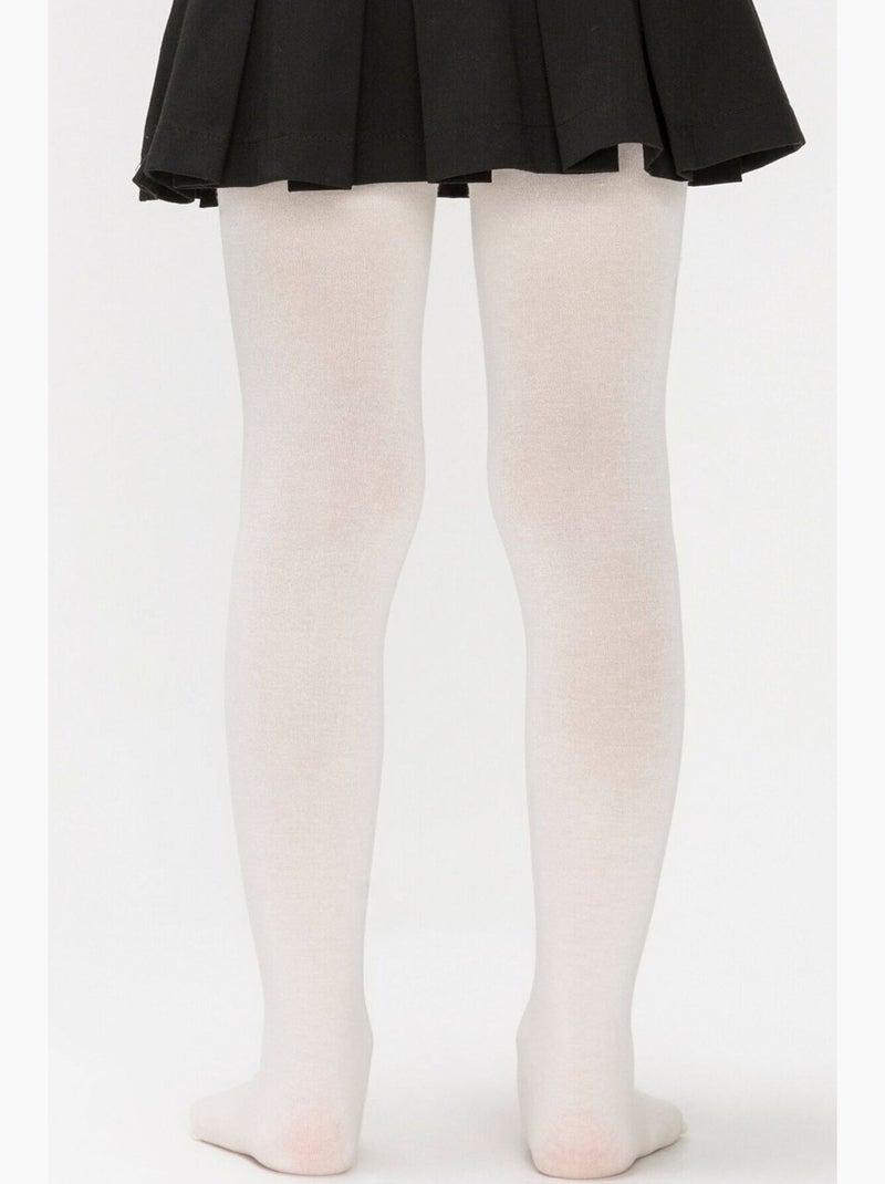 Meia-calça infantil kız extra penti Branco - Kiabi