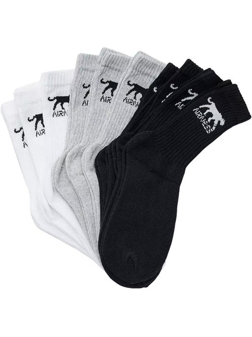 Meias Airness Pretas para Rapaz - Pack 10 Pares - Kiabi