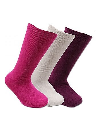 Meias Altas Criança Pack de 3