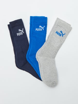 Meias altas 'Puma'  - Lote de 3