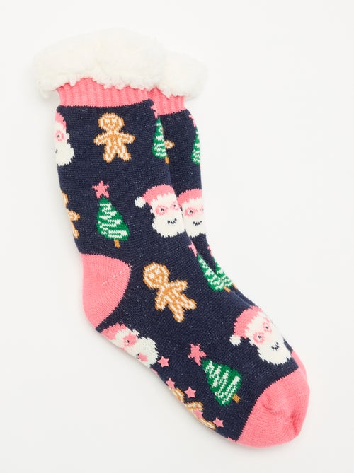 Meias  antiderrapantes de Natal - Kiabi