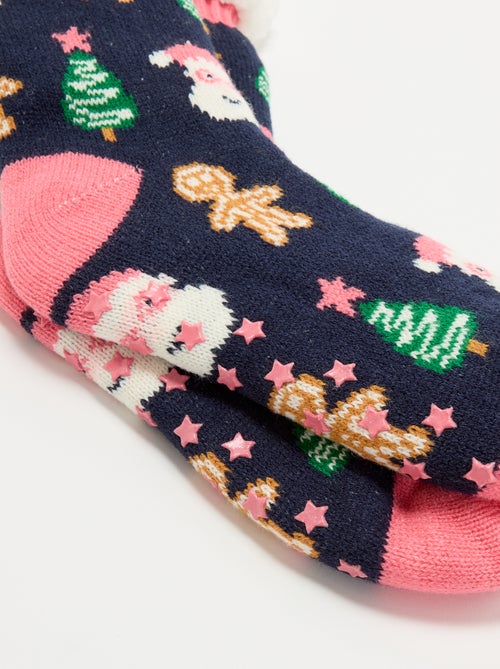 Meias  antiderrapantes de Natal - Kiabi
