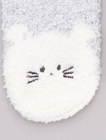 Meias antiderrapantes em malha borboto - Kiabi