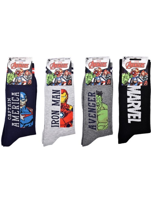 Meias AVENGERS - Pack de 4 - Kiabi Meias AVENGERS - Pack de 4 - Kiabi
