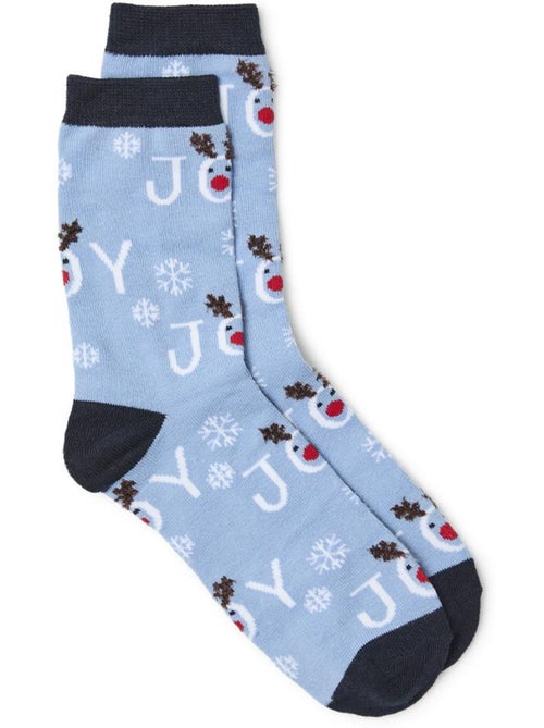 Meias Azuis de Mulher Vero Moda com Flocos de Neve - Kiabi Meias Azuis de Mulher Vero Moda com Flocos de Neve - Kiabi