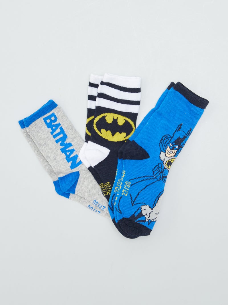 Meias 'Batman' Azul/ Cinza - Kiabi